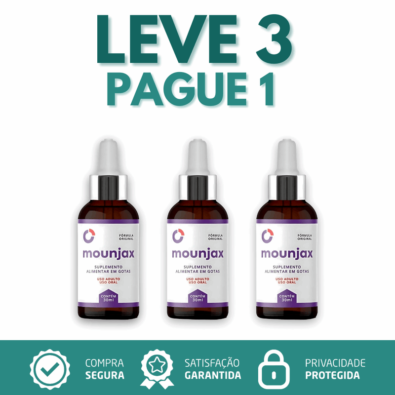 Mounjax Original | Leve 3 Pague 1 + Frete Grátis [ok]